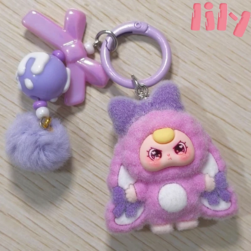 فراشة عقدة نمط أفخم الأذن الكبيرة ثلاث سنوات دمية المفاتيح دمية على ظهره قلادة العصرية لعبة دمية ملحق صغير هدية #1