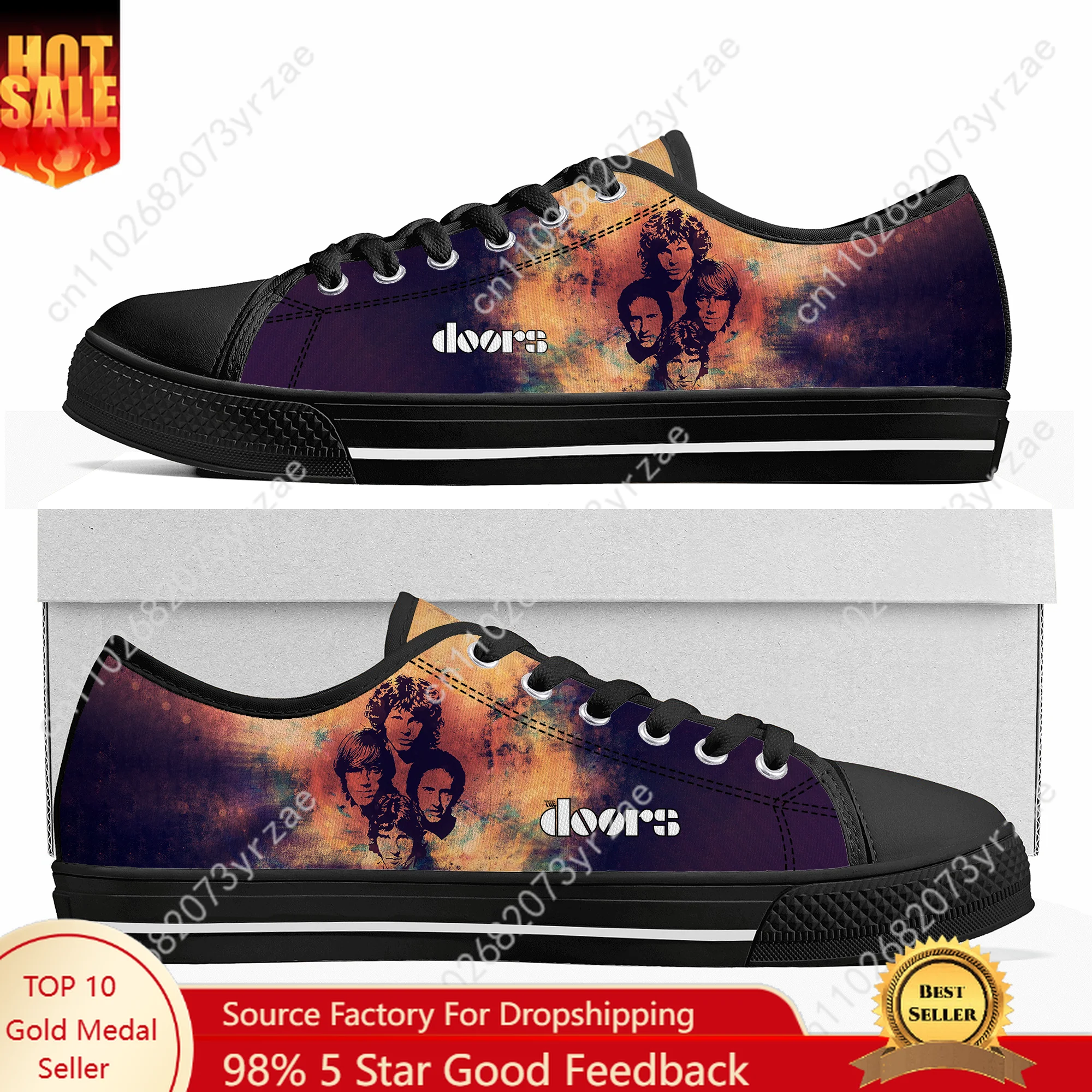 

The Doors Low Top High Quality Sneakers Mens Womens Teenager Canvas Sneaker Casual Personalized Patterns Shoe Custom Made Shoes