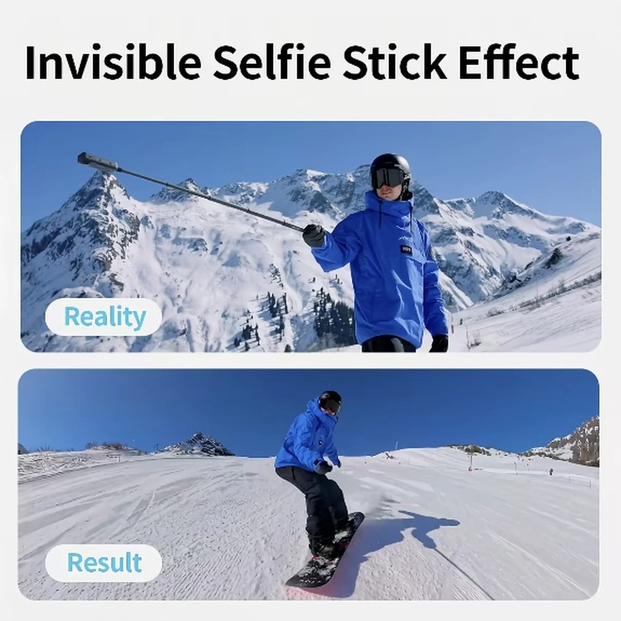 Bullet Time Handle Multifunctional Foldable Tripod with 1/4 Screw for Insta360 X5 X4 Air DJI OSMO 360 Rotary Bullet Time Tripod