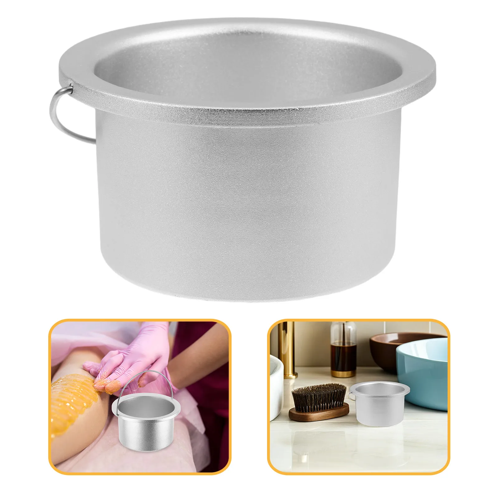 

600Cc Waxing Pot Replacement Aluminum Alloy Wax Melt Pot Efficient Heat Conduction Wax Warmer Liner for Hair Removal