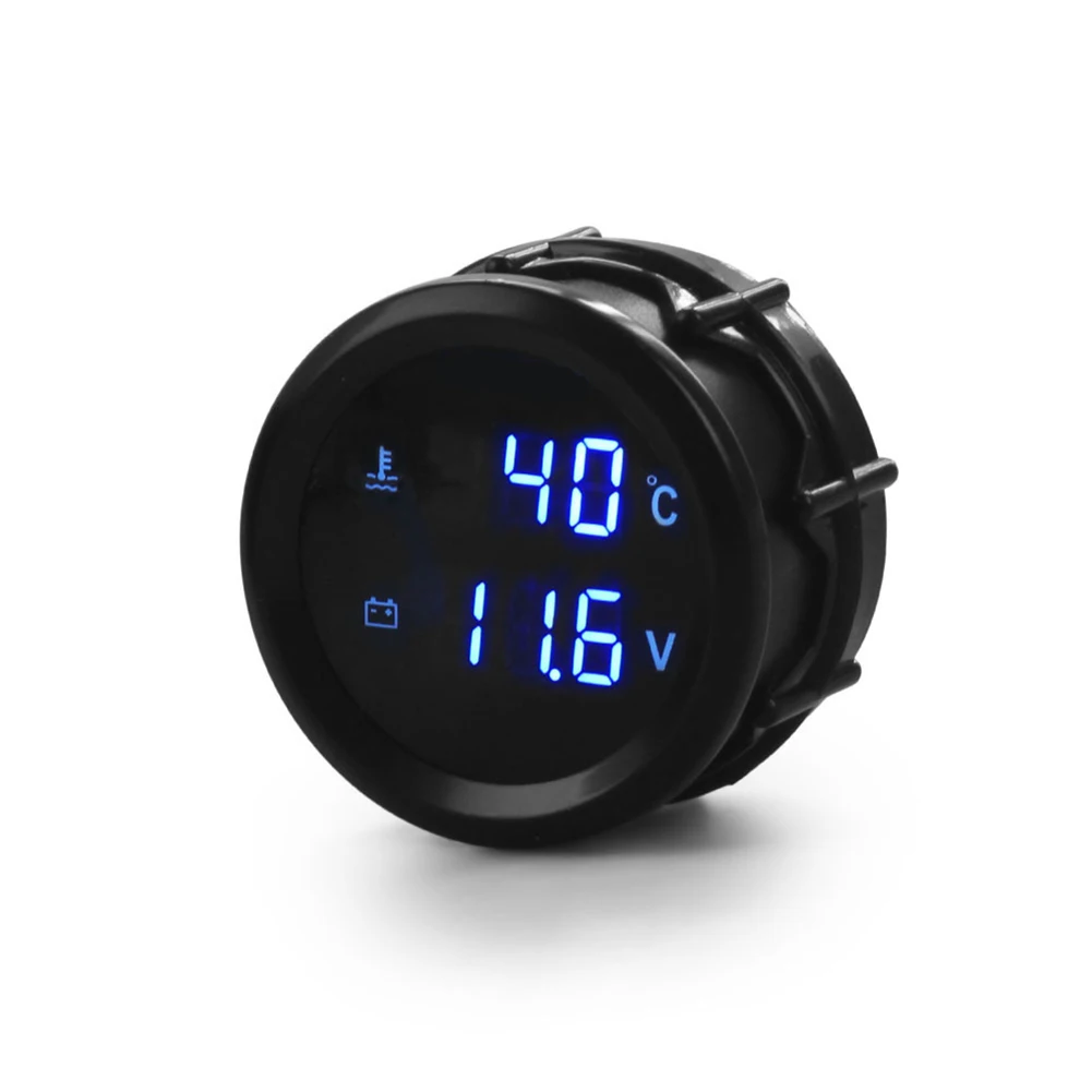 52mm Car Dashboard Gauge for Water Temperature and Voltage Measurement 12V 24V Compatibility 1/8 NPT Installation