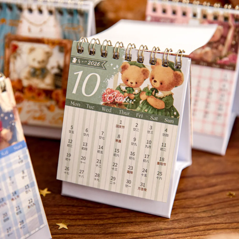 

Table Calendar Thick Creative Calendar Mini Desk Calendar Miniature For Stationery Home Desk Schedule Planning
