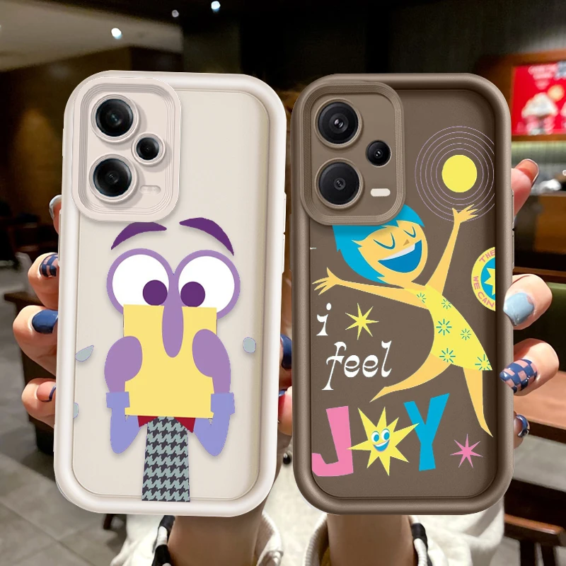 Disney Cartoon Inside Out For OPPO A98 94 92 78 76 74 72 58 57 54 53 Find X5 3 Pro 5G 4G Soft Eye Ladder Phone Case