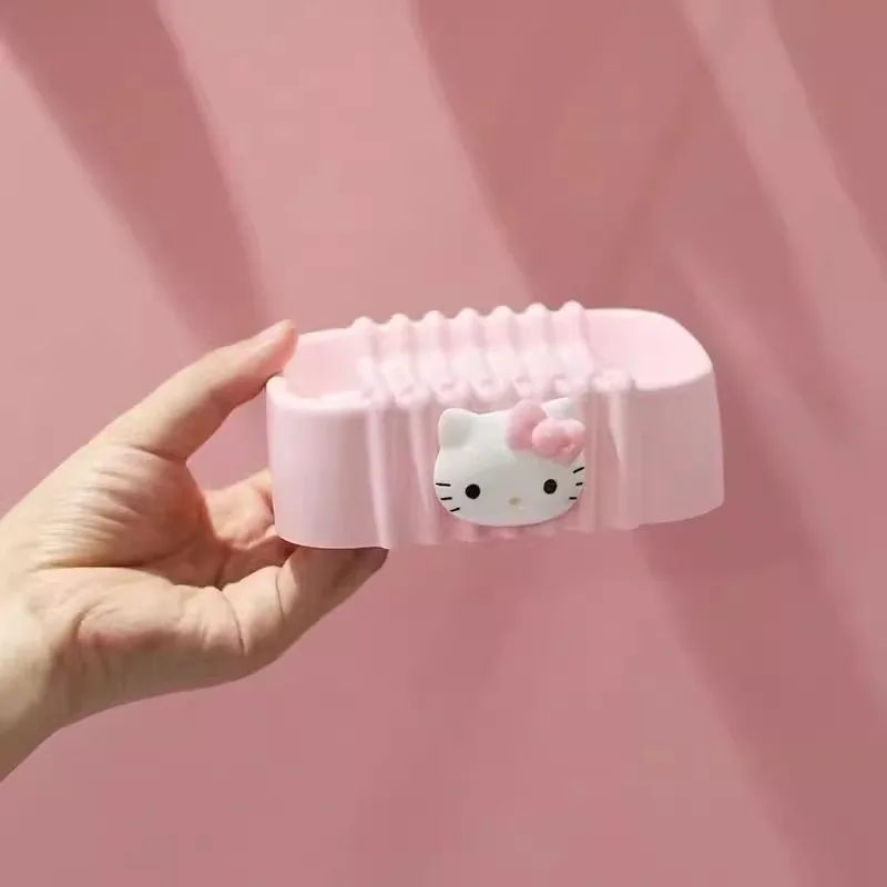 

Новый Sanrio мультфильм Hello Kitty креативная мыльница пластиковая дренажная мыльница для ванной комнаты бытовые принадлежности