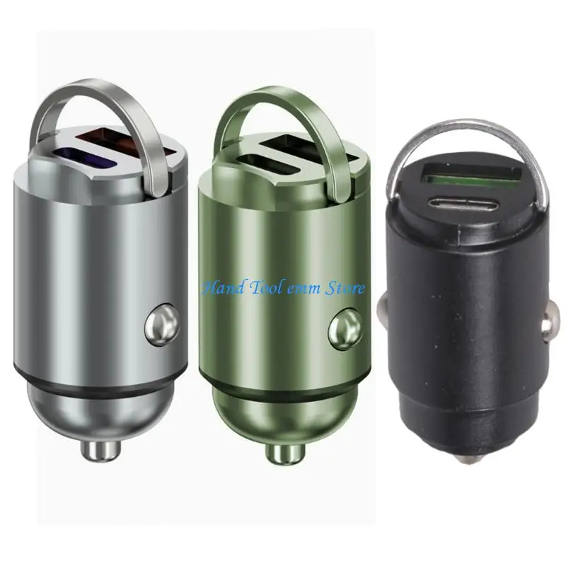 H37F 100W Car 12V 24V Cigarettes Adapters USB Type C Fast Charging