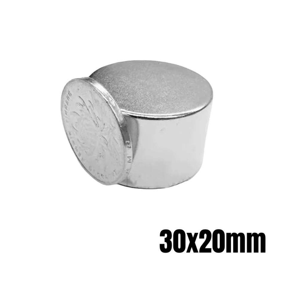 1/2/3pcs 30x20 Mm Strong Cylinder Rare Earth Magnet 30mmx20mm Round Neodymium Magnets 30x20mm Big Magnet Disc 30*20 Mm N35