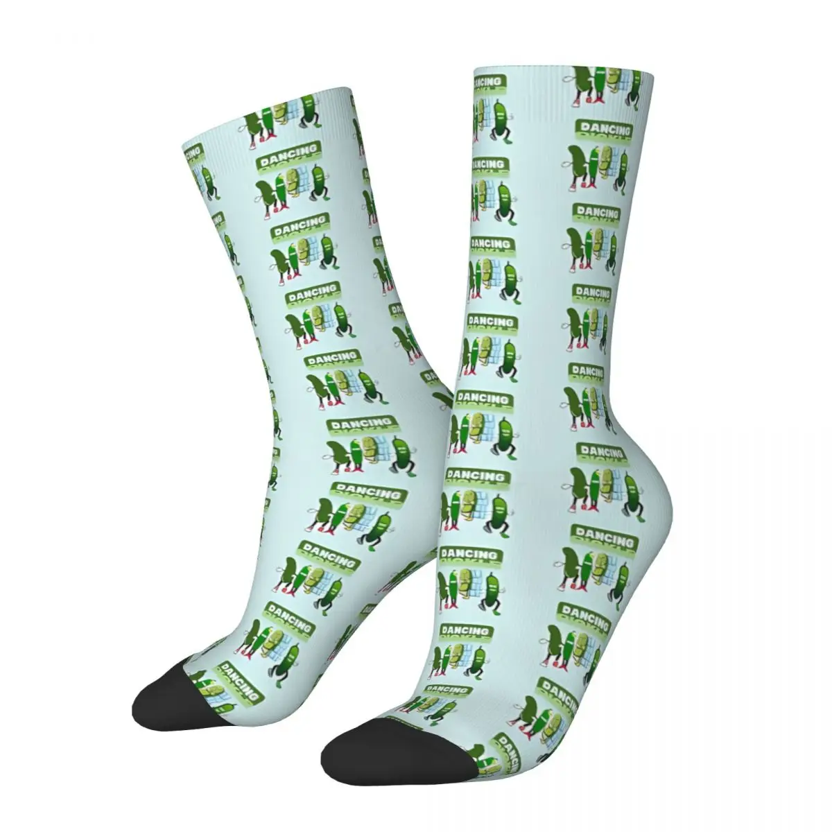 

Dancing Pickle Party Socks Male Mens Women Summer Stockings Polyester