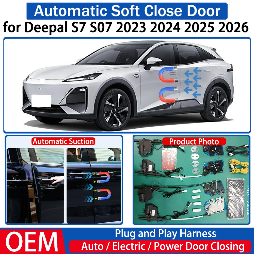 for Deepal S7 S07 2023 2024 2025 2026 Car Automatic Soft Close Door Electric Suction Kit Auto Power Closing System Plug＆play