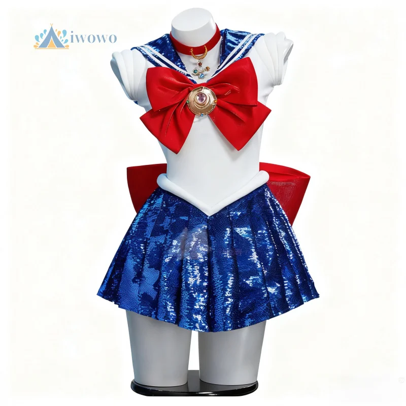 

Аниме Сейлор Косплей Цукино Усаги костюм женский луна JK платье униформа для взрослых Хэллоуин Рождество ролевые игры вечерние комплект
