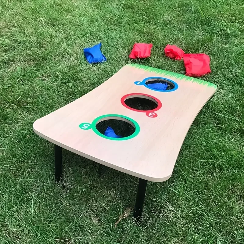 Beanbag Toss Set, Wooden Classic Team Games For Indoor/Outdoor Backyard Party, For Adult Kids