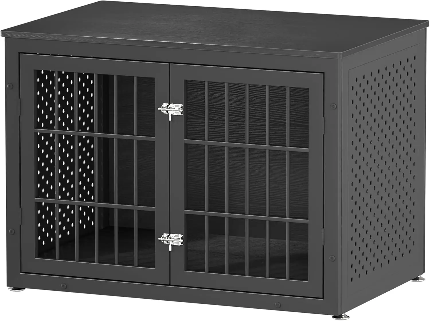 

Heavy Duty Dog Crate Furniture for Large and Medium Dogs, Indestructible Metal Kennel for High Anxiety Dogs