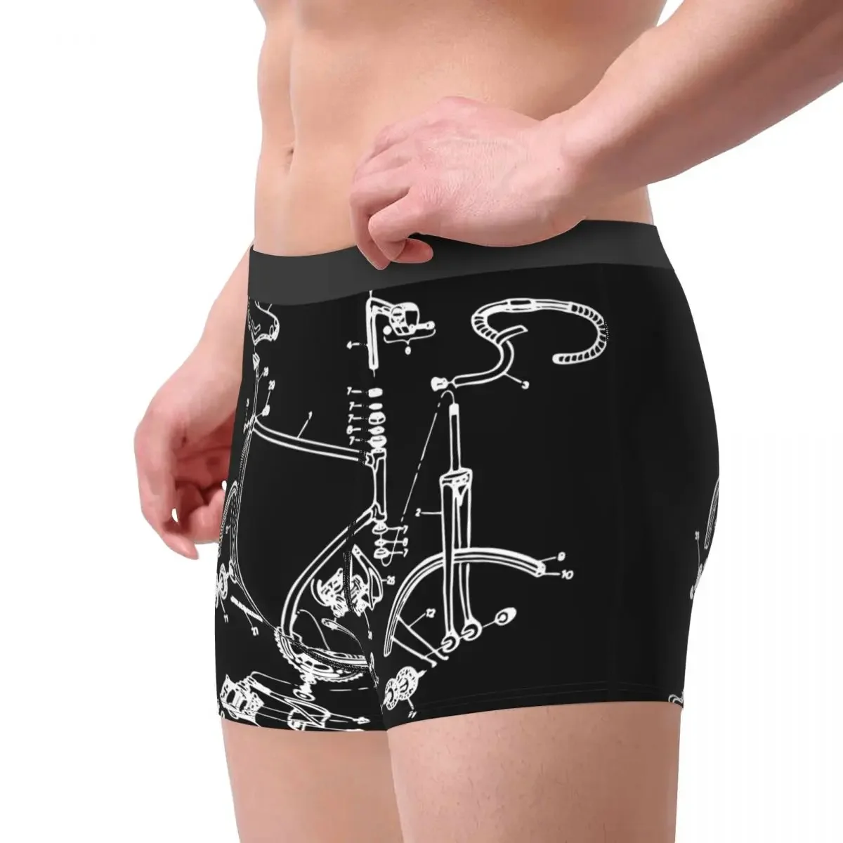 Man Bike Addict MTB Mountain Biker Cycling 1 Underwear Sexy Boxer Shorts Panties Homme Soft Underpants