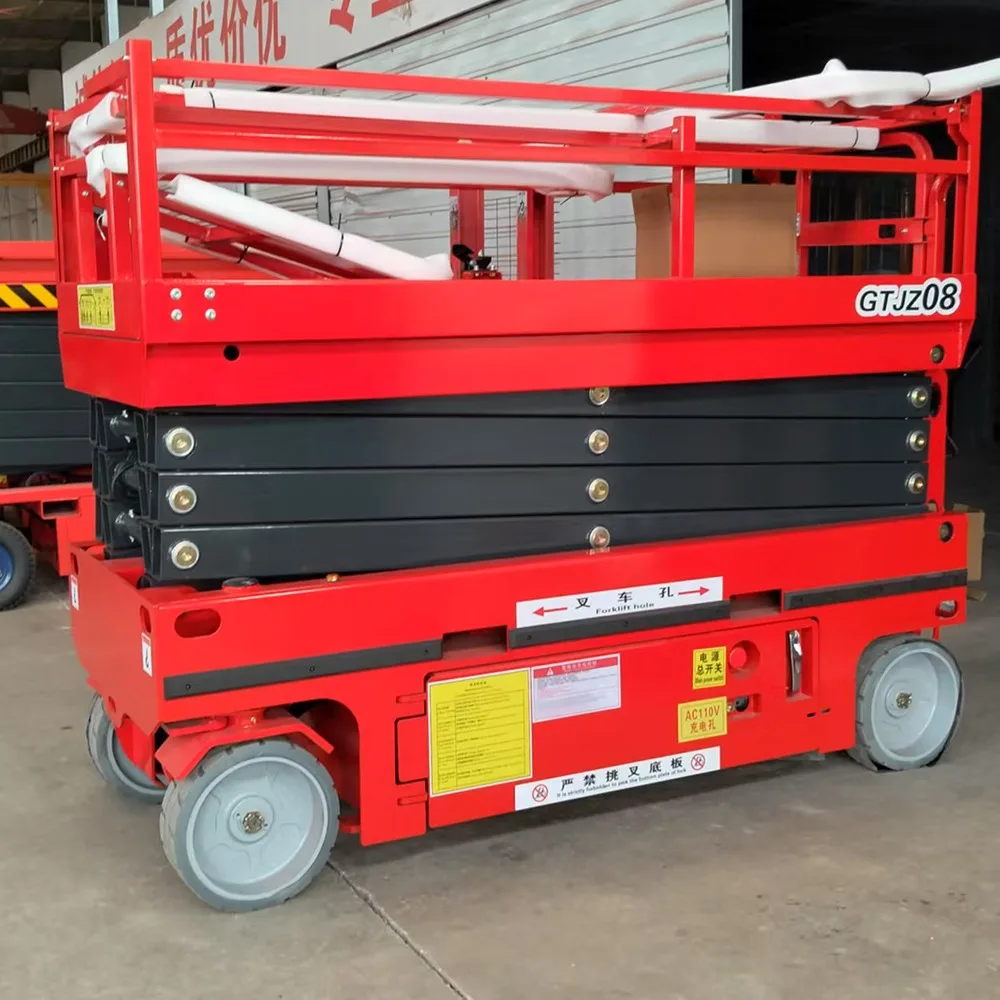 Electric Heavy Duty Scissor Lift Platform Wheeled Automatic Hydraulic Mobile Aerial Work Bench For High Capacity Loading Tasks