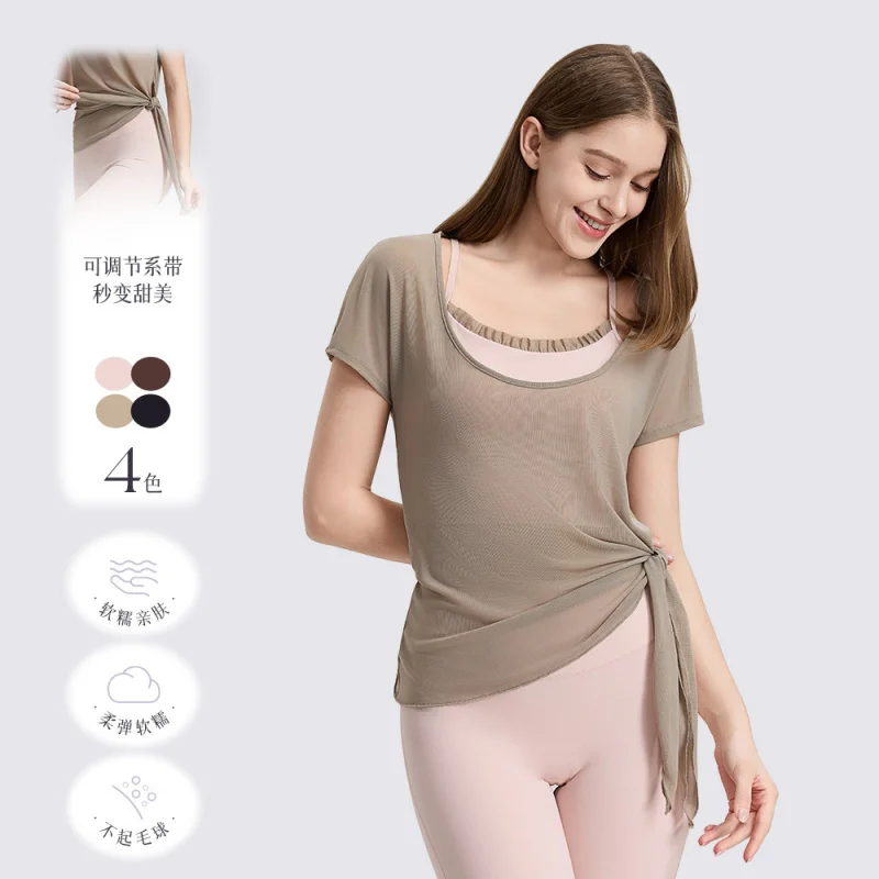 SharpStar Trendy Shockproof Sports Bra Quick Dry Yoga T-Shirt Set 2pcs Breathable Workout Bra High Support Fitness Bra Plus Size