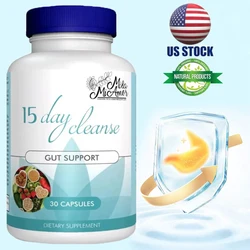 Gut & Colon Support 15 Day Cleanse Colon Cleansing Capsules - Promotes Digestive Health and Overall Well-Being