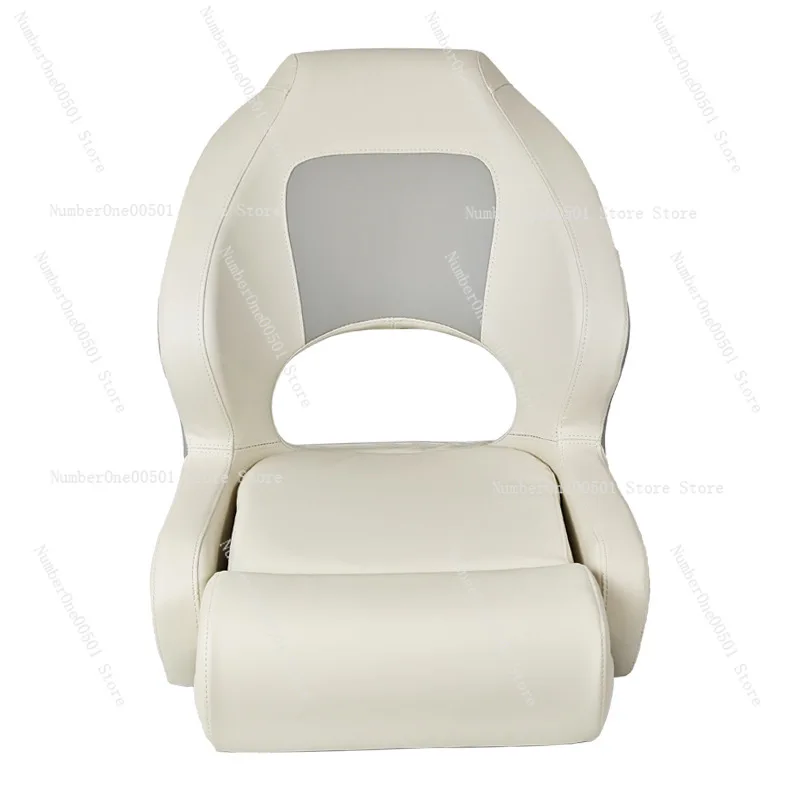 Marine Waterproof Helm Chair Anti-Corrosion Pontoon Boat Captain Seat UV-Resistant for Yacht RV Seating