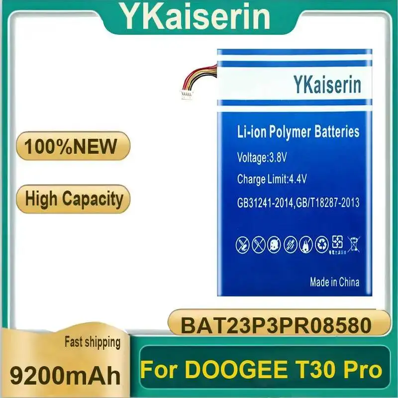 

Аккумулятор для мобильного телефона Doogee T30 Pro, реальная емкость 9200 мАч, длительный срок службы, BAT23P3PR08580, гарантия + код отслеживания
