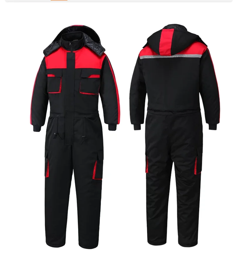 Winter Cold Storage One-Piece Workwear Outdoor Ice Fishing Cotton Jacket Workwear