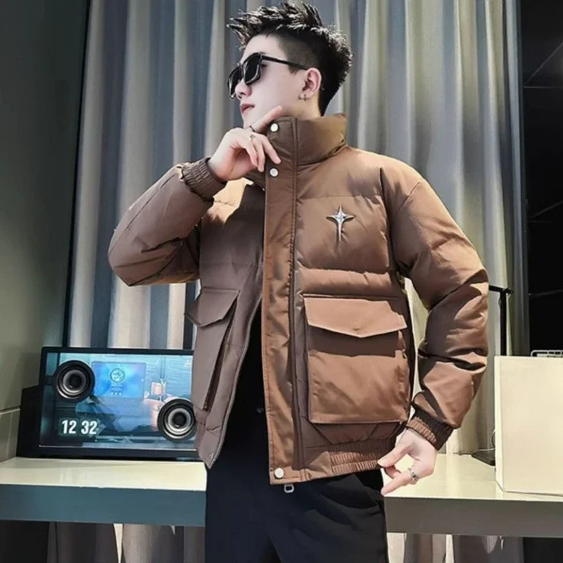 ​ メンズ暖かい冬用コート 2025年秋 プラスサイズ 厚手 ストリートウェア ジャケット 防風 快適なフィット感 ​