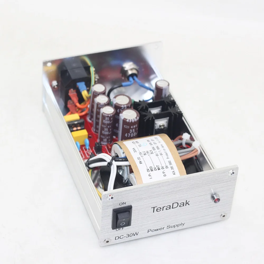 منخفضة الضوضاء TeraDak DC12V 2A لـ Chord 2Qute USB DAC DSD مصدر طاقة خطي لتقوم بها بنفسك AMP PSU