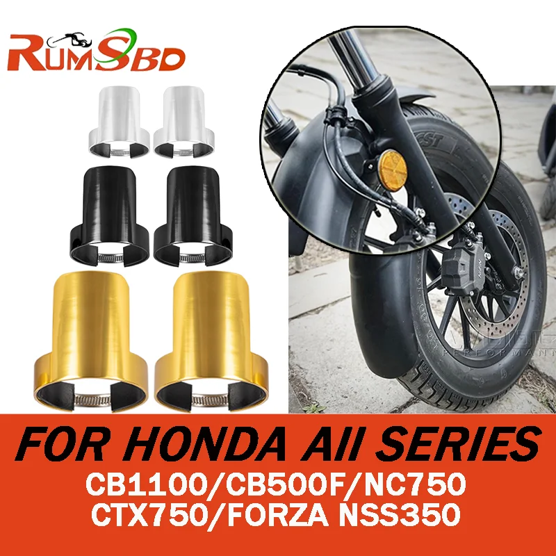 

For Honda CB1100 CB500F NC750 CTX750 2013 2017 2022 2023 Universal Front Fork Guard Shock Absorbing Protective Shell Dust Cover