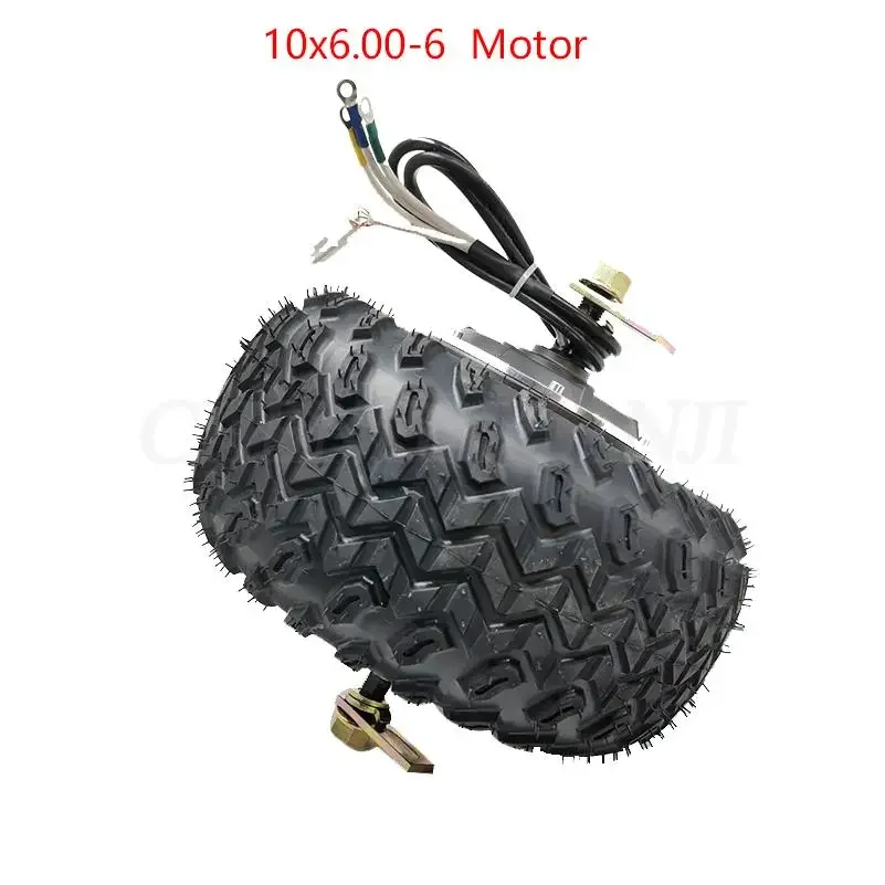 48V Motor 1000W 10X6.00-6 For Citycoco Electric Scooter hub motor Wheel Thickened Anti-skid Tubeless Tire Accessory Set