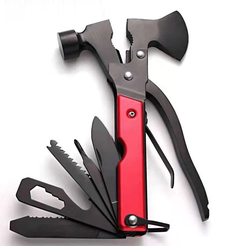 Multi-function Axe Tool Hammer/Sixteen in One Folding Multi-function Axe Hammer Emergency Tool Outdoor Camping Multi-tool