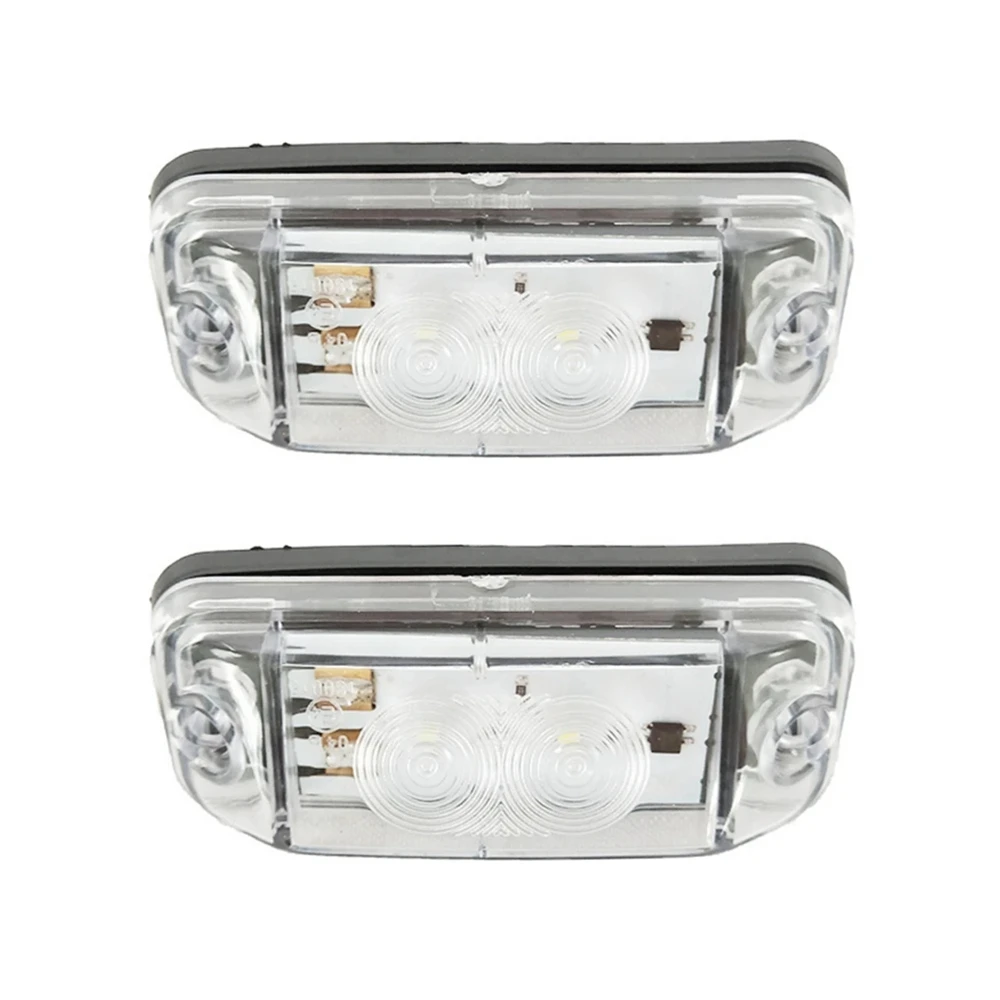 2 x 24V White LED Cab Roof Signal Lights For Mercedes Benz Econic Actros MP3 Truck Headlight Accessories Part OEM 0028200056