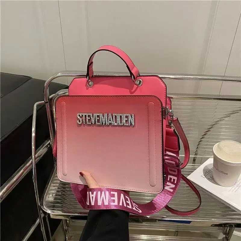New Steve Madden High Beauty Women's Bag Large Capacity Casual Versatile Handbag Single Shoulder Crossbody Bag