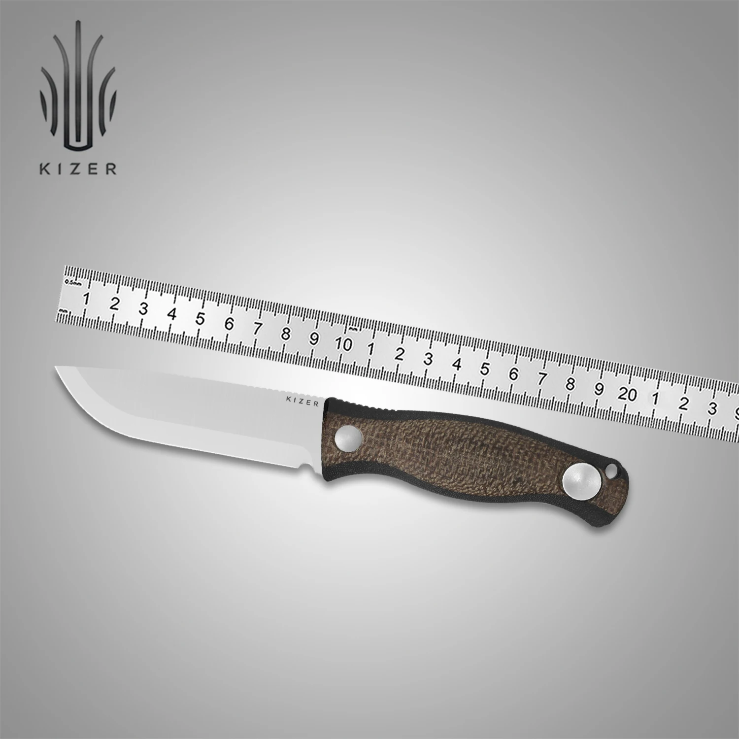 

Kizer Fixed Blade Knife 1100A1/A2/A3/A4 Polaris Chisel Grind AEB-L/1095 Steel Blade Micarta/G10 Handle EDC bushcraft Knives