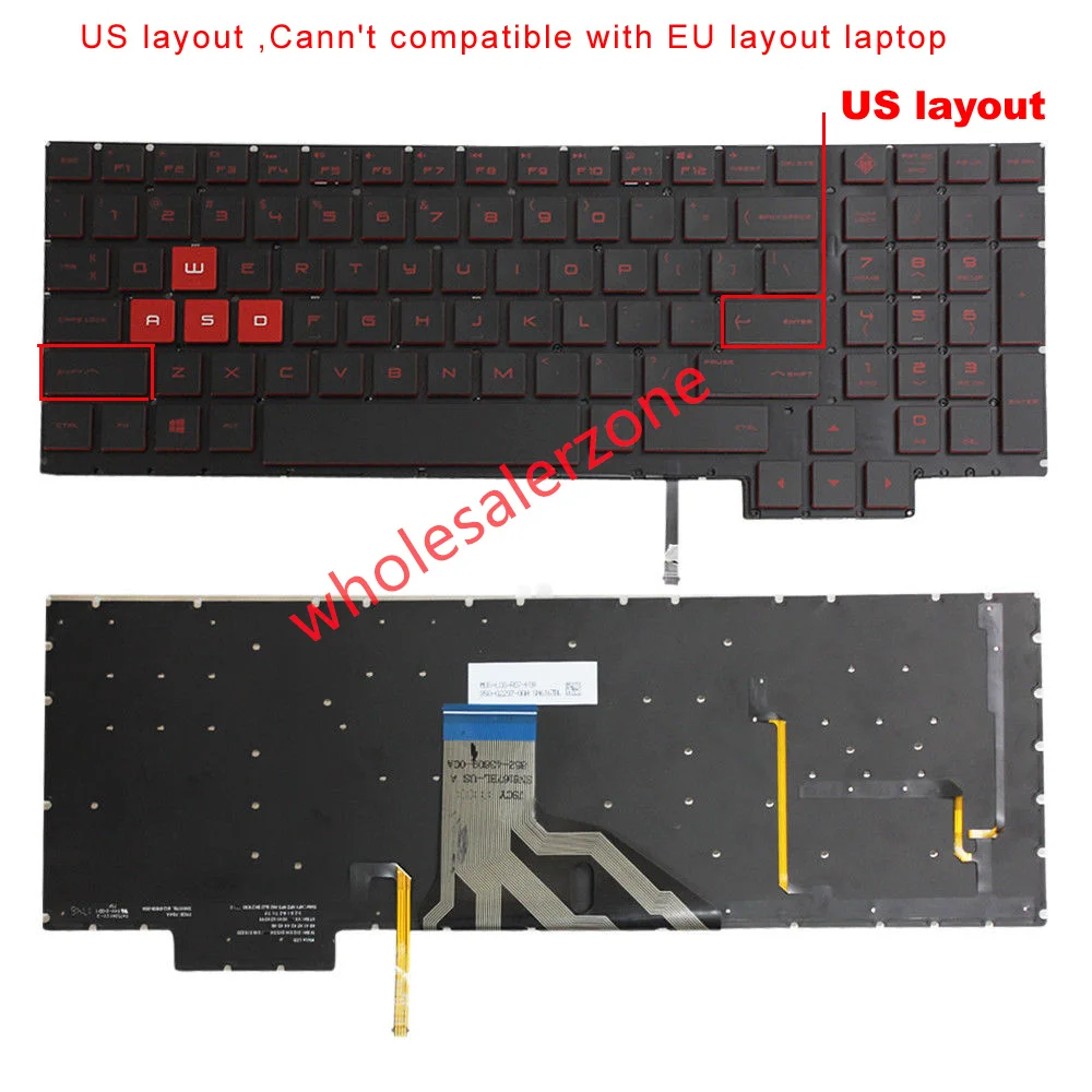 

Клавиатура с подсветкой для HP Omen 15-CE 15-CE000 15-CExxxxx Series 15-CE010CA 15-CE020CA 15-CE030CA 15-CE051NR 15-ce001la 15-ce002la