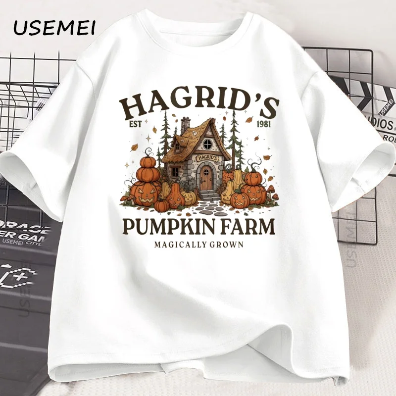 

Fall Season T-shirt Autumn Pumpkin Retro Fall Vibes T Shirt Fall Girl Pumpkin Printed Tshirt Causal Cotton Short Sleeve Tees