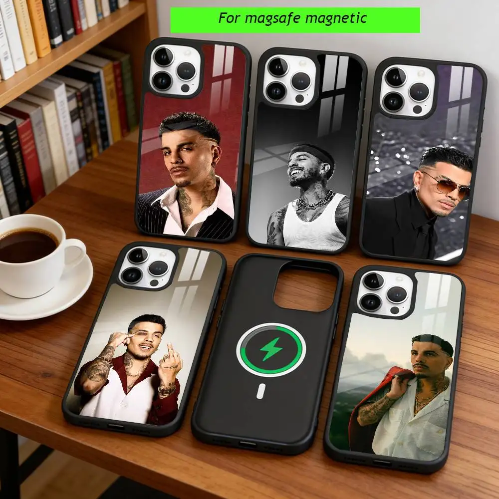 

Singer R-Rauw Alejandro Phone Case For iPhone17,16,15,14,13,12,11 Plus,Pro Magnetic with Magsafe Wireless Charging