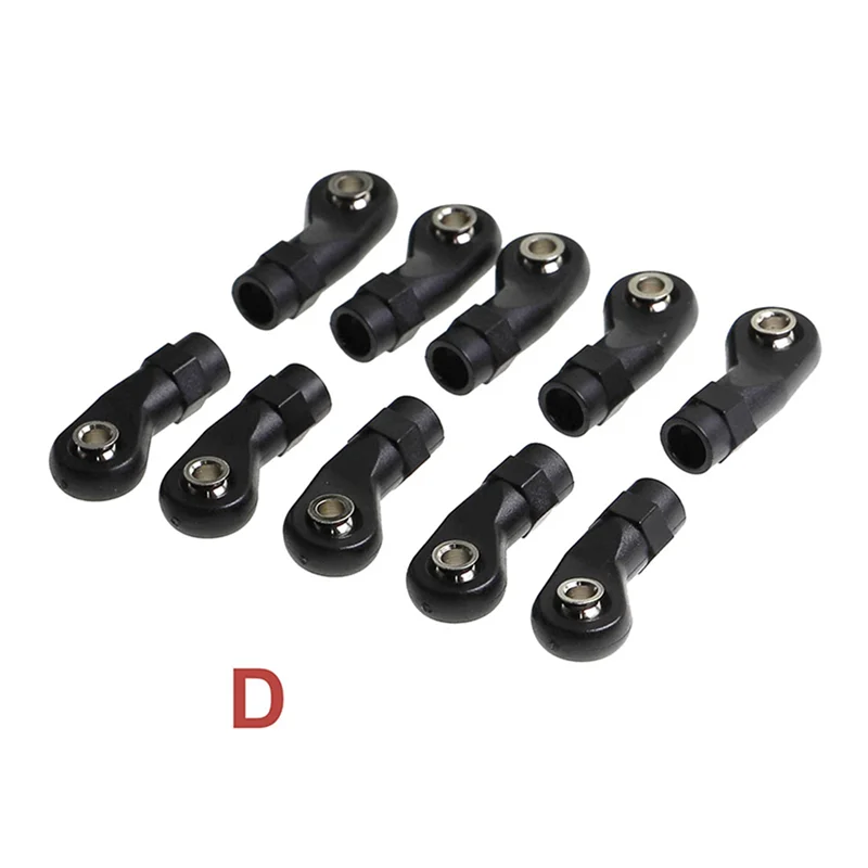40 Stücke Kunststoff M4 Stangenendverbindungskugeln Gelenkkopf Für 1/10 RC Car Crawler Axial Scx10 II 90046 Traxxas Trx4, D-AA02