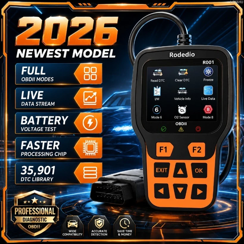 2026年式-obd2-車両診断スキャナー-フルobdiiコードリーダー-エンジン故障診断ツール-ライブデータ-バッテリー電圧テスター-車両用