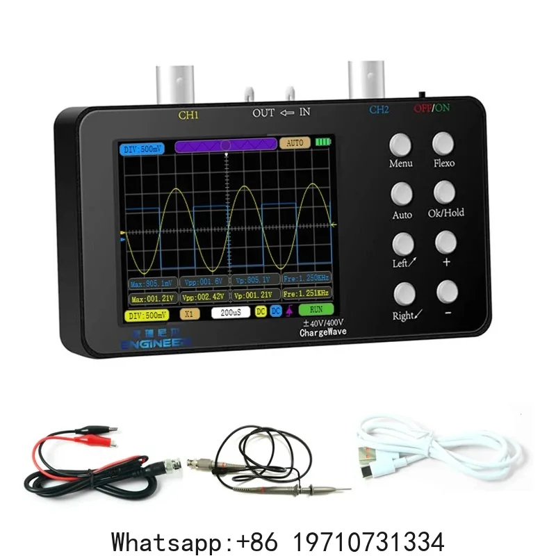 Digital Oscilloscope Dual-channel 50M Sampling Rate 10M Analogue Bandwidth 6A Current Waveform Measurement 20KB Memory Depth