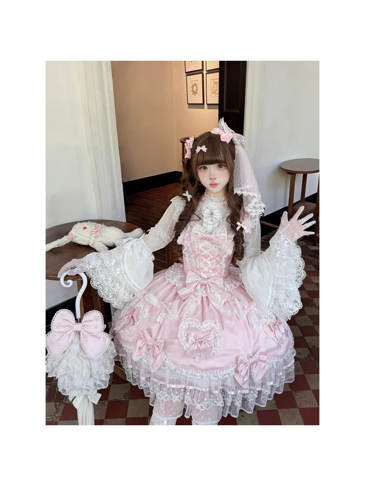 

Вельветовое платье-жилетка в стиле Лолита, оригинальный дизайн, японское сладкое платье JSK на бретельках, для чаепитий и мероприятий в стиле кэжуал