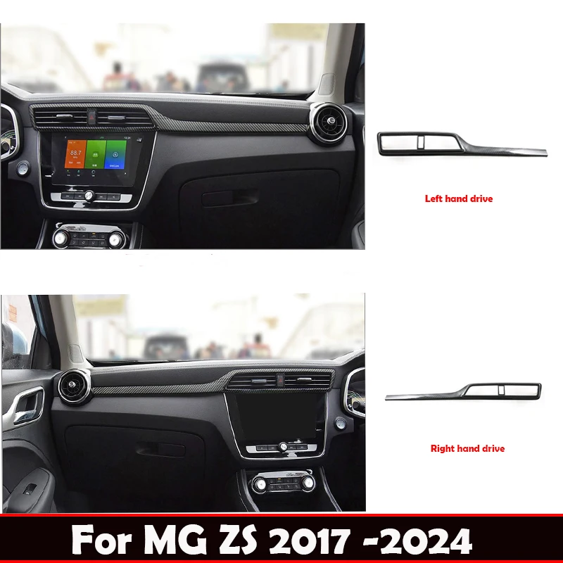 

LHD RHD для MG ZS 2017-2024 внутренняя центральная консоль Передняя приборная панель Центральная Крышка для кондиционера декоративная лента для Co-pilot