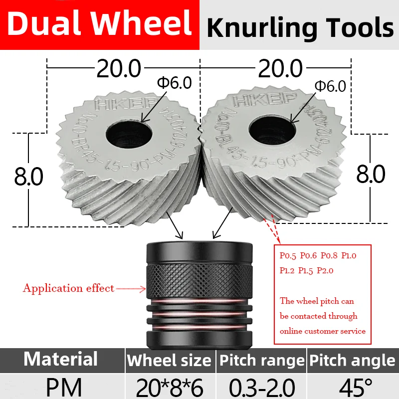 Imagem -04 - Hkep Dupla Roda Knurling Ferramentas Kokc para Cnc Torno de Alimentação Padrão Quadrado Alta Qualidade 30 ° Diamante 45 ° 20*8*6 pm