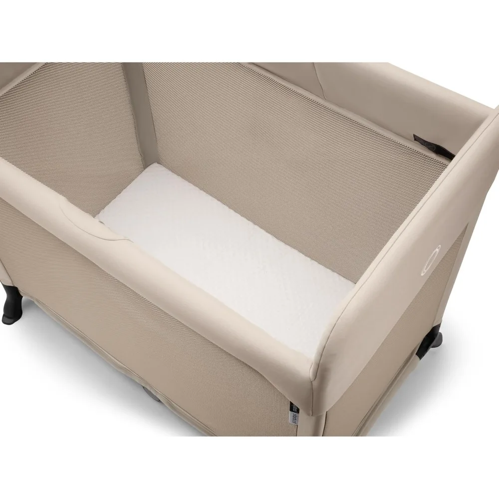 Bugaboo Playard - Portable Indoor and Outdoor - Foldable On The Go Play Yard - 1 Second Unfold (Taupe)