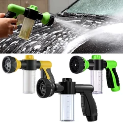 Waterdruk Slang Mondstuk Schuimpistool 8 In 1 Jet Spuitpistool Zeepdispenser Tuin Water Geven Paard Hond Auto Wassen Gereedschap