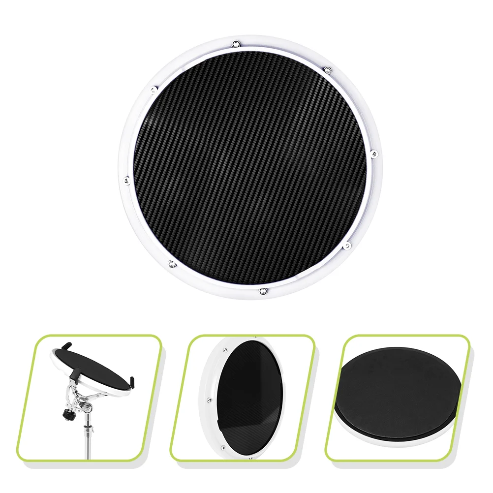 

Dumb Drum Practice Pad Metronome Plastic Carbon Fiber Drummer Basic Skills Mat for Beginner Supply