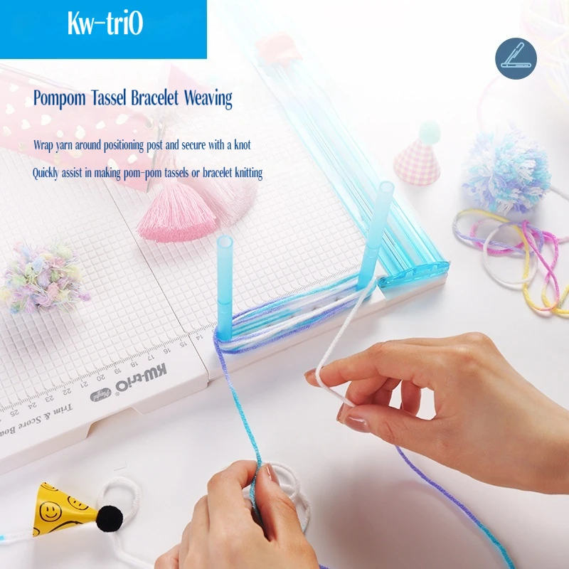 Kw-Trio 13095 Pemotong Kertas Papan Skor 7 Dalam 1 Alat Pemotong Kertas Kerajinan Dengan Pisau Skor Dan Lipatan Kertas Untuk Membuat Foto