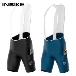 INBIKE 2024 Cycling Bibs Pants Man Padding Summer MTB Biking Clothing Bicycle Shorts Riding Pants Road Bike Shorts with Pockets