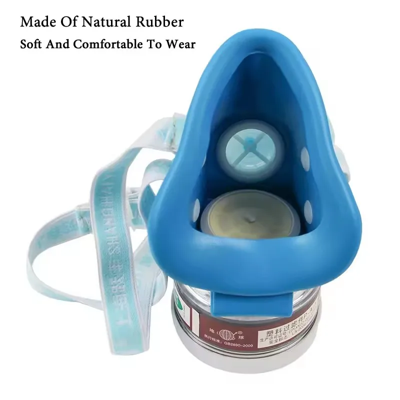 نصف الوجه P-A-1 تصفية الغبار قناع واقي من الغاز لينة المطاط كمامة كيميائية لطلاء المبيدات الصناعية العضوية رش البخار