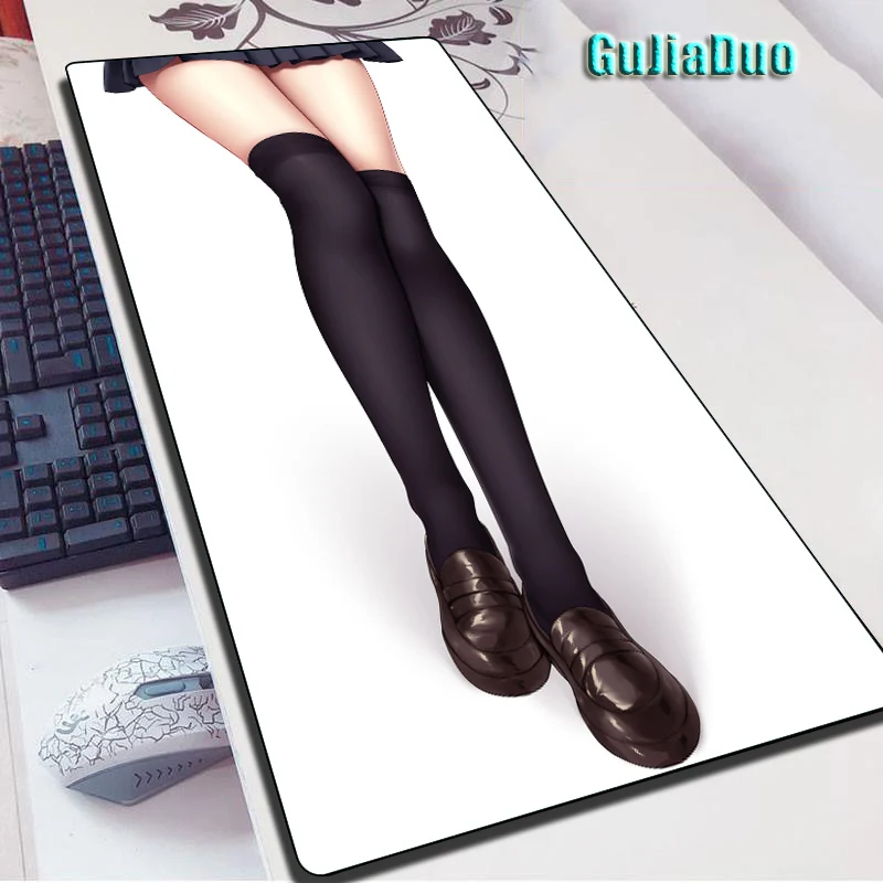 Gamer Extra Large Comic Leg Mouse Pad Laptop Table Desk Mat PC Gaming Room Accessories Kawaii Waterproof Non-slip Anime Mousepad