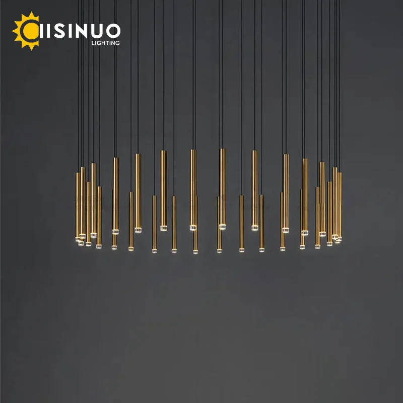 

Nordic Minimalist Restaurant Bar Pendant Light Postmodern Cafe Table Light Combination Staircase Art Decoration Bedlight
