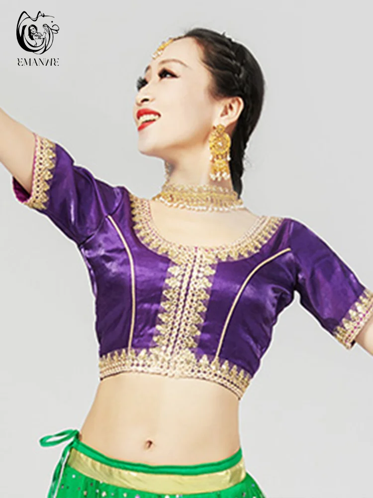 

Exotic Indian Dance Costume Ethnic Style Female Belly Dance Costume New Trendy Embroidered Belly Dance Top