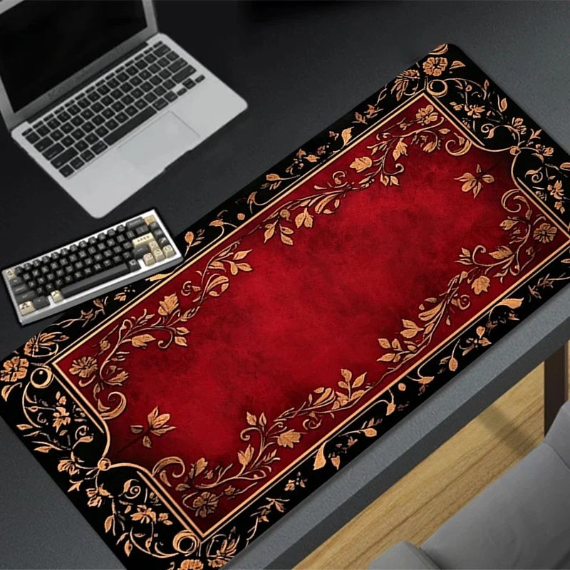 Popular Mouse Pad Gaming Mouse Pad European retro pattern Desk Mat Computer Accessories Large Mouse Pad Gamer Extended Mousepad