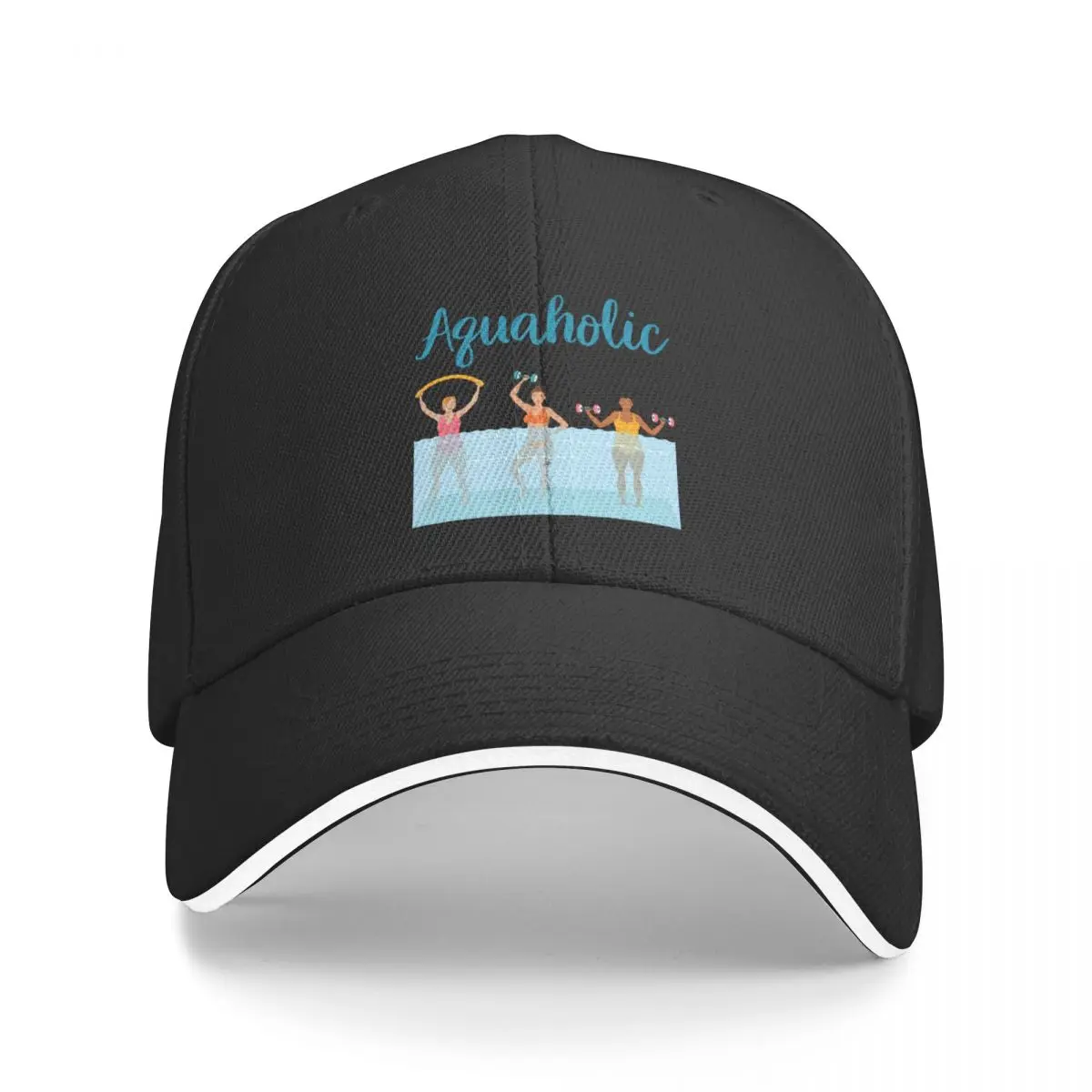 

Aquaholic Water Aerobics Baseball Cap Vintage Custom Cap foam party Hat Golf Hat Man Mens Hats Women's